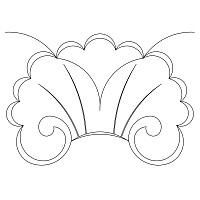 scallop shell border 001